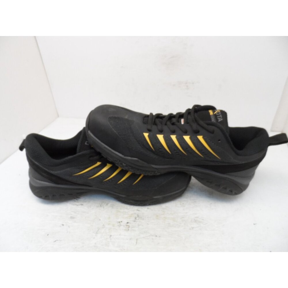 DAKOTA Mens Aluminum Toe Comp Plate 3619 Quad Comfort Work Shoe Black/Yellow 11M - Picture 6 of 8